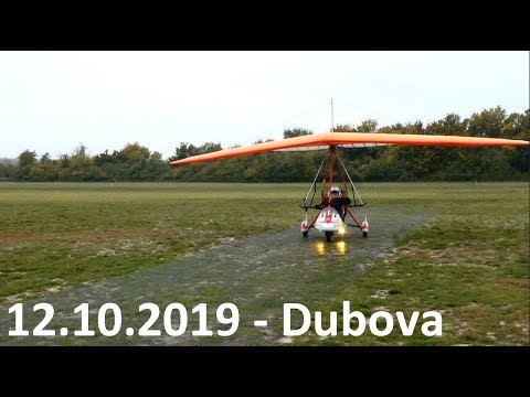 12.10.2019-Dubova - ultralight trike landing  lesson