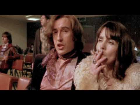 Trailer still with Steve Coogan addressing camera; meta-narration motif of the film