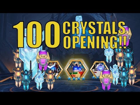 100 Bot Crystal Opening!! Transformers: Forged to Fight