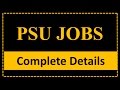 Jobs at PSU | Government Jobs - Complete details