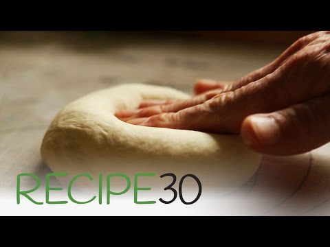 Fried pizza made from scratch with cheese garlic and rosemary By RECIPE30 com