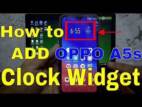 How to ADD Clock Widget in OPPO | OPPO A5s TIps & Tricks