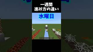 1週間の進み方 #Minecraft #shorts  #lyrics #montagem