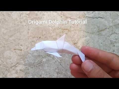 Origami Dolphin Tutorial 🐬                          (slow and clear version)