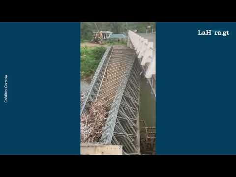 CIV busca analizará construcción de nueva estructura tras derrumbe de puente en Km. 145, Pajapita
