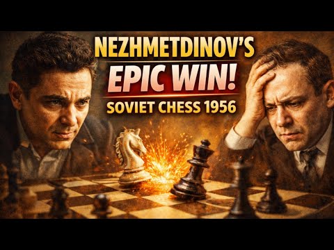 Rashid Nezhmetdinov vs Alexei Suetin (1956) | Brutal Attack | Soviet Chess Masterpiece