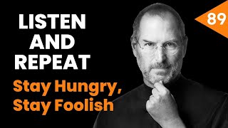 Learn English with Steve Jobs' speech || Stay Hungry, Stay Foolish