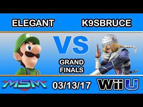 MSM 89 - Elegant (Luigi) Vs. K9sbruce (Sheik) Grand Finals - Smash Wii U