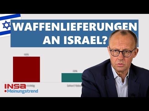 Mehrheit für Waffenstopp nach Israel - aktuelle Umfrageergebnisse | INSA