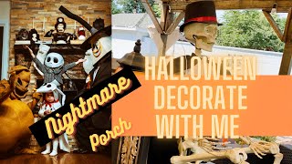 Halloween Decorate with me 2020 Nightmare Halloween Porch Tour