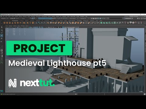 Maya Environment Modelling Tutorial Medieval Lighthouse Part 01
