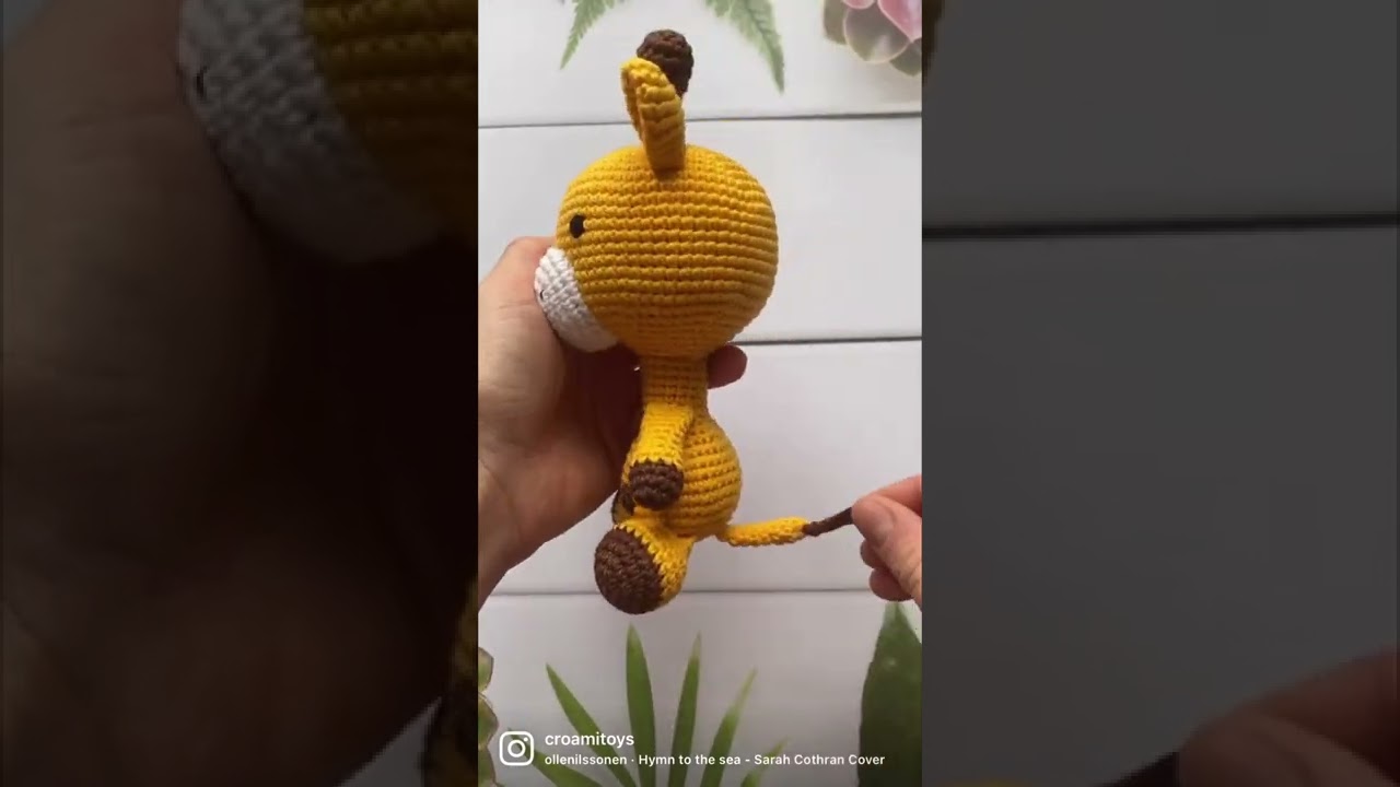 Crochet Amigurumi safari animals patterns toys giraffe #amigurumi #crochet #crochetamigurumi