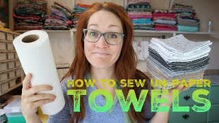 How to sew Unpaper Towels with Billette