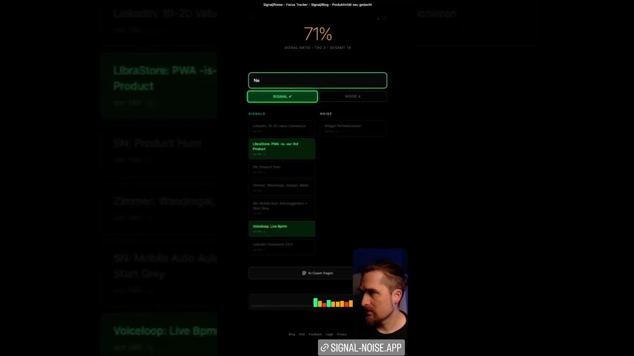 Signal/Noise demo video