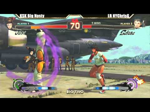 SSF4 AE 2012 KSK Big Nasty vs LB NYChrisG - Big Two #8 Tournament