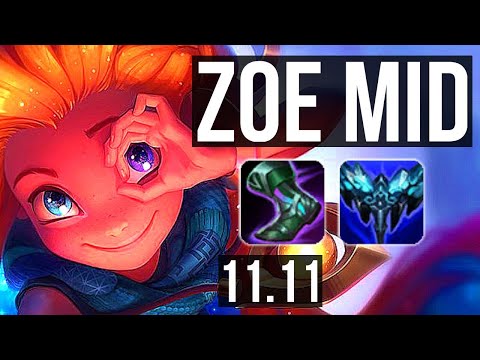 ZOE vs SETT (MID) | 3/0/11, 800+ games | KR Grandmaster | v11.11