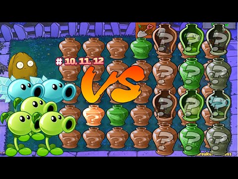 Vasebreaker Endless Challenge #10 to 12 - Plants vs Zombies : Game Warudo