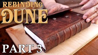 Rebinding DUNE - Part 3 - Upgrading A Vintage Book: Cover Flap, Magnets & Leather