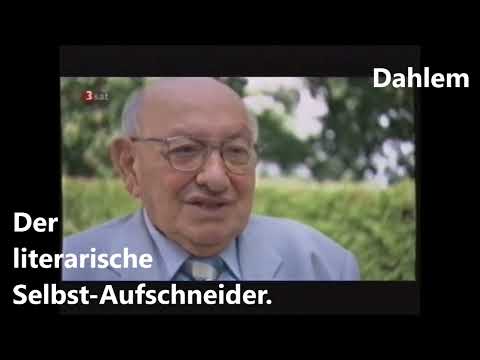 Reich-Ranicki und der Blut-Literat. Skandal.