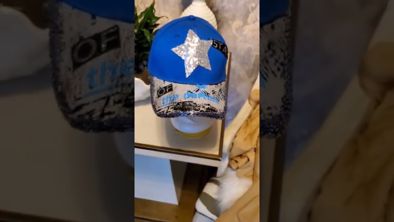 Sequin Baseball hats thrift with me thrifting Remake the runway