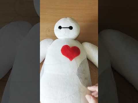 Baymax is here! 🤩WOOOW!🤩 #baymax #marvelart #handmade #plushtoys #robot #bighero6 #cutetoy