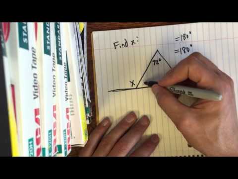 Exterior Angle of a Triangle Example Problem