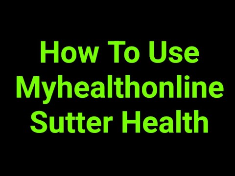 Myhealthonline Sutter