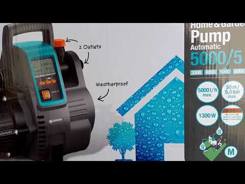 Gardena 1759 Pump Automatic 5000/5 , Čerpadlo na vodu Gardena , Gardena Wasserpumpe Automatic 5000/5
