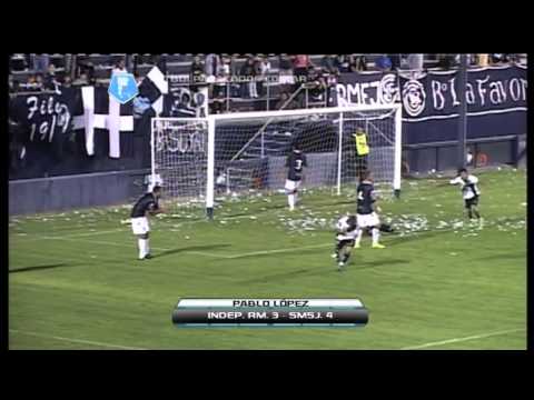Los goles de Independiente Rivadavia 3 San Martín 4. Fecha 24.Torneo Primera B Nacional.FPT