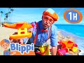 Learn Colors And Counting At The Beach ️ BEST OF BLIPPI TOYS Educational Videos For Kids
