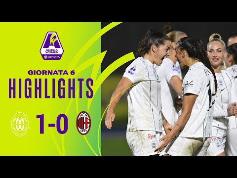 Como W.-Milan 1-0 | Nischler gives the Lariane their third consecutive victory | #SerieAWomenAthora