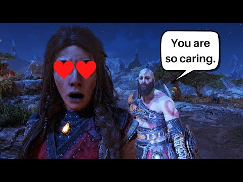 Kratos surprises Freya with a compliment - God of War Ragnarök