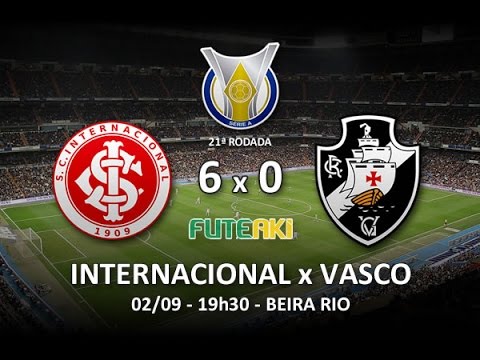 Melhores momentos: Internacional 6 x 0 Vasco pela 22º rodada do Campeonato Brasileiro