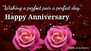 Happy Anniversary Wishes Greetings Quotes Whatsapp Status | Marriage or Wedding Anniversary Status