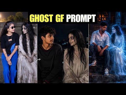 How to make a ghost photo | Trending Ghost gf ai photo editing | viral ghost gf photo prompt
