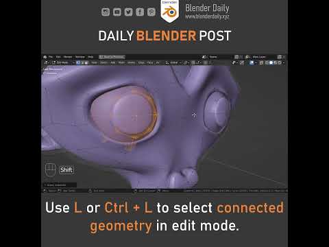 Select Linked in Blender