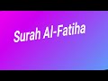 Surah al fatiha I learn surah al fatiha 2019 I surah al fatiha tilawat by delwar hussain saidi !