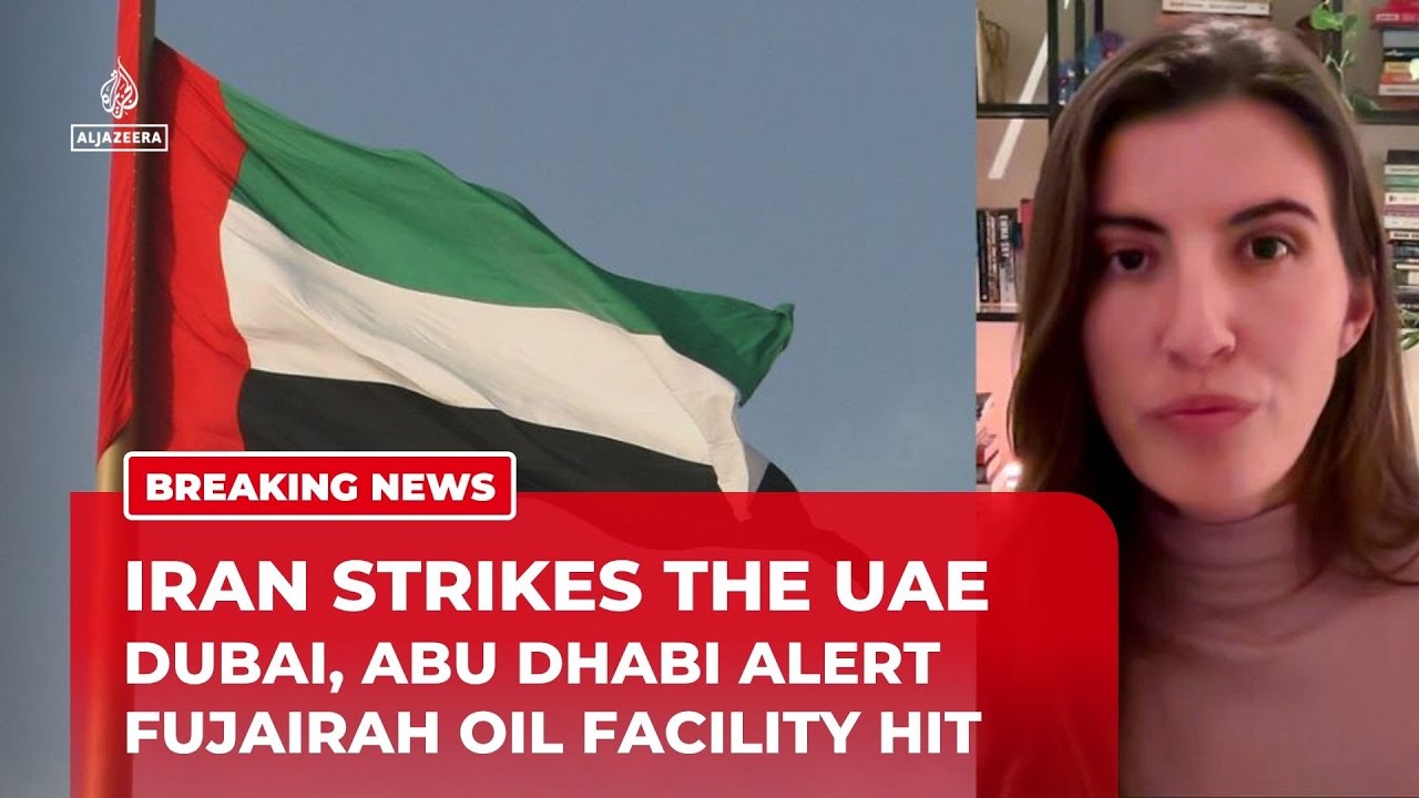UAE reports missile and drone strikes incoming from Iran as fire hits Fujairah oil facility
