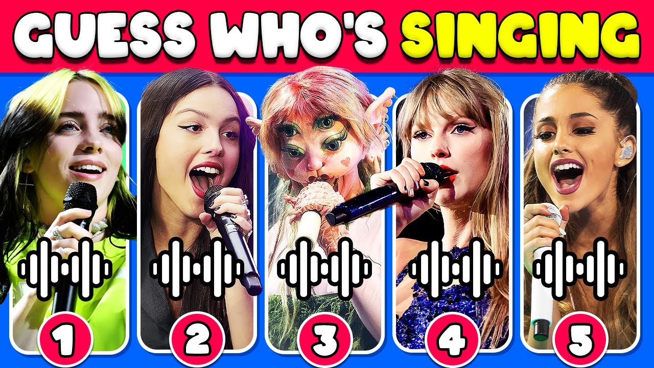Guess WHO'S SINGING 🎤🎵 | Celebrity Cover Songs Edition | Taylor Swift, Olivia Rodrigo, Billie Eilish