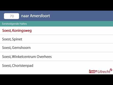 Omroepen Lijn 70 Syntus Utrecht: Hilversum Station - Amersfoort Centraal Station