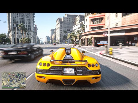 GTA V Remastered - Maxed-Out Ray-Tracing Ultra Graphics MOD ► RTX™ 3090 Gameplay