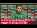 Eric Botteghin na Feyenoord-FC Emmen: 'We leden te vaak dom balverlies'