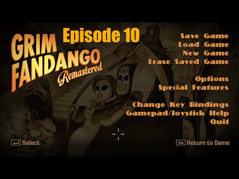 Let's Play Grim Fandango Remastered Ep 10: There's No Talking To Octopuses