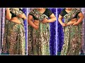 Simple Traditional Saree Wearing Style Plus Size Aunty Saree Wearing Style