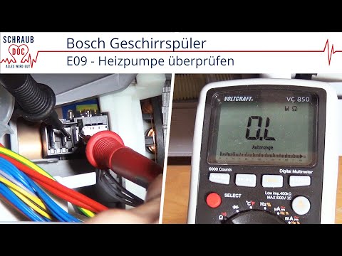 Bosch / Siemens / Neff Spülmaschine Fehler E09: Heizpumpe überprüfen