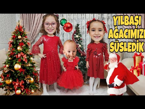 WE DECORATED OUR CHRISTMAS TREE!! BAHAR, BANU, ALYA, ASEL, MIRA!!