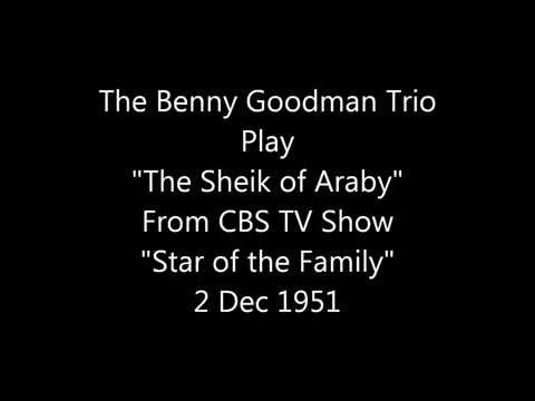 The Sheik of Araby - Benny Goodman Trio - Live TV Dec 1951