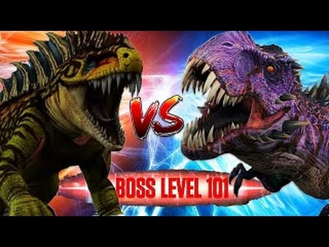 LEVEL 1 to 101 OMEGA 09 BOSS T.REX BATTLE EVENT 4,045,371 HIGHSCORE DAMAGE Jurassic World