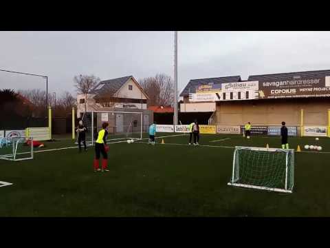 De 8 tegen 8 keepers van KVVC !