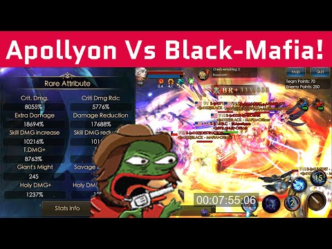 Apollyon Vs Black Mafia - 30mins Solo Fighting - Legacy of Discord